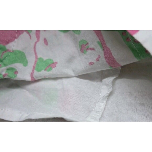 Lilly Pulitzer Tank Top Women's 4 Green Pink Annabelle Forgot My Trunks Vacation - Picture 6 of 10